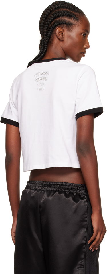 Футболка We11done We11done Poster Graphic Cropped Ringer T-Shirt білий | WD-TT2-25-776-W-WH, 2
