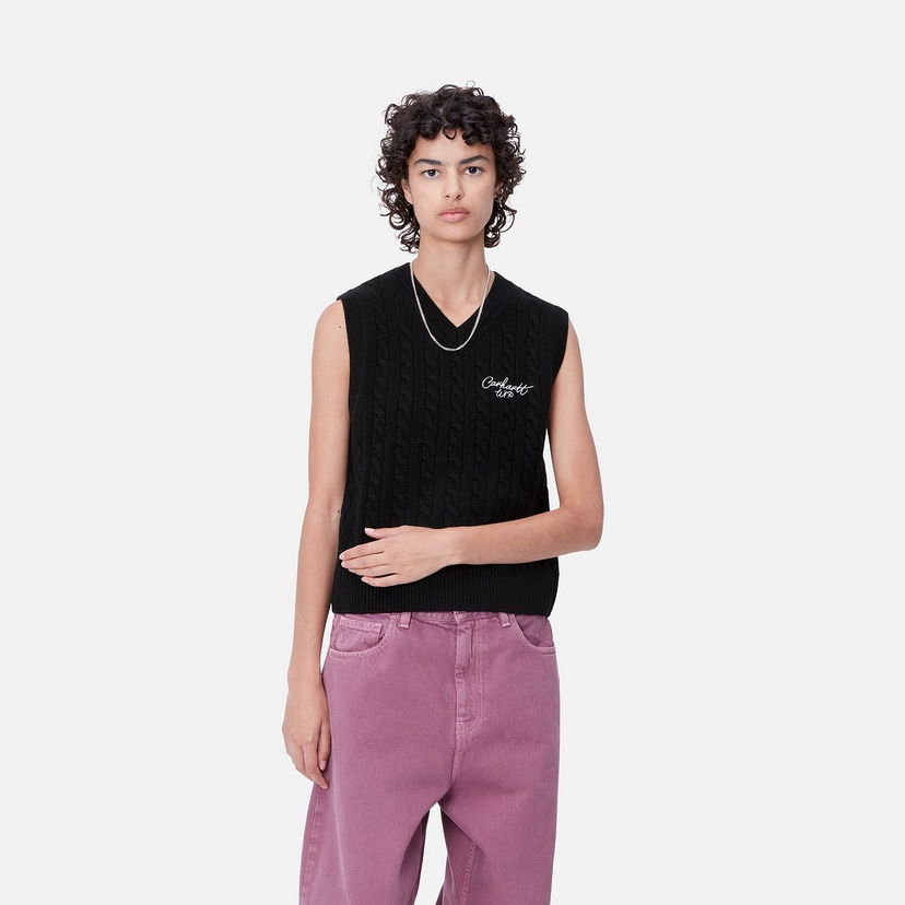 Cветр Carhartt WIP Signature Vest Sweater чорний | I033882_7