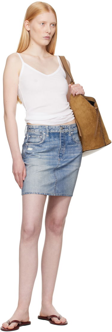 Спідниця rag & bone rag & bone Miramar Ponte Miniskirt Синій | WCW25PB0030703, 3