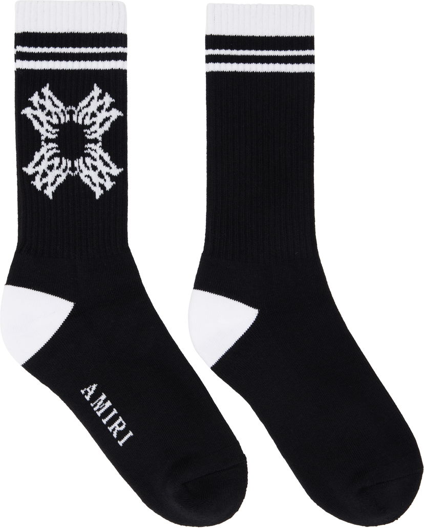 Шкарпетки AMIRI AMIRI 'MA' Quad Socks чорний | AMACSK1018