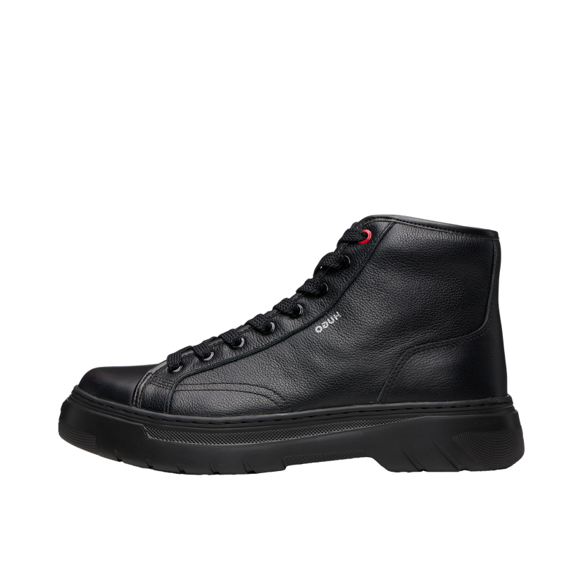 Кросівки та взуття BOSS HUGO High-Top Grained Leather Boots чорний | 50548692