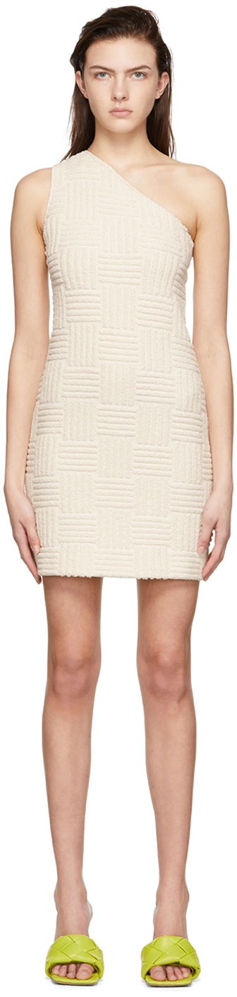 плаття Bottega Veneta Toweling One-Shoulder Mini Dress білий | 686309 V1LW0