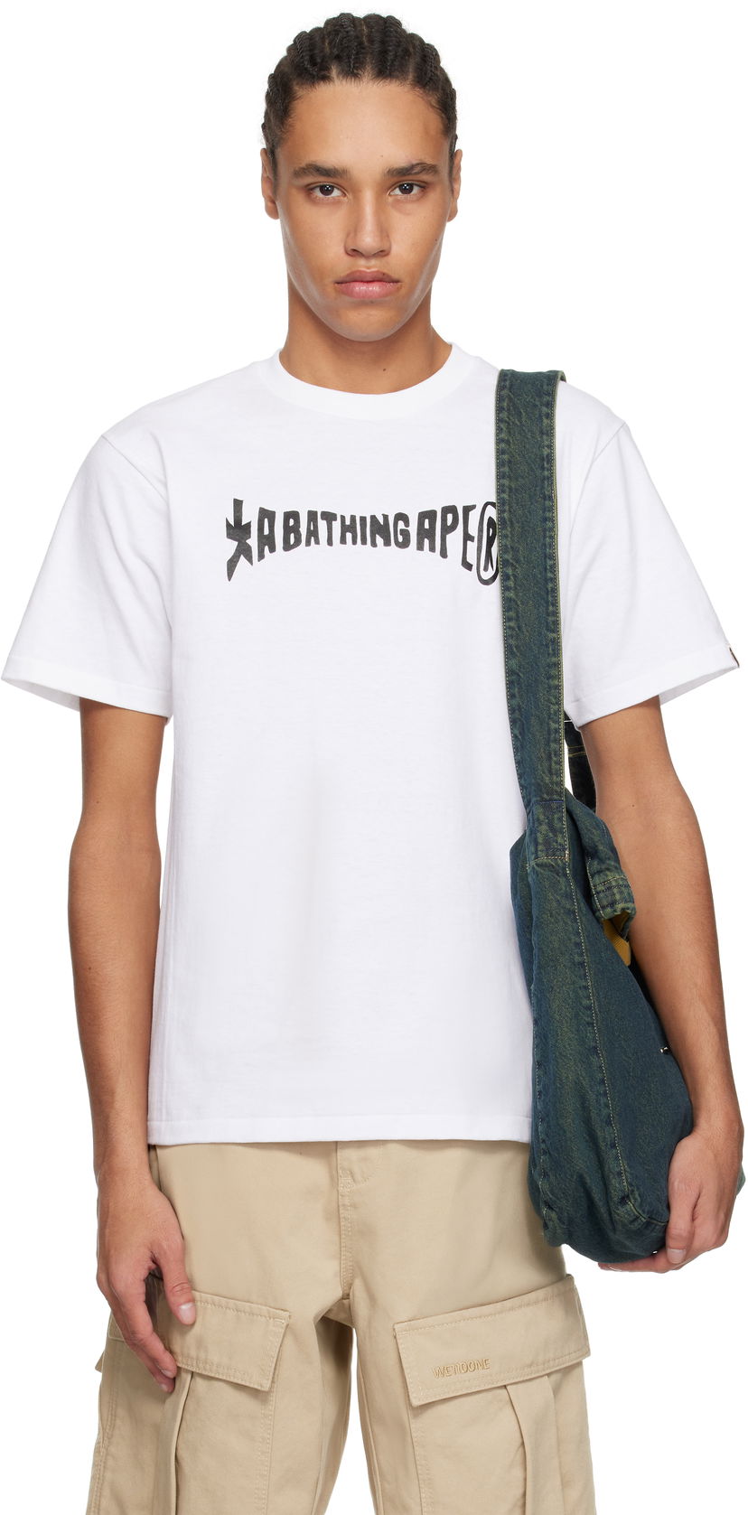 Футболка BAPE A Bathing Ape Souvenir T-Shirt білий | 001TEK801053M
