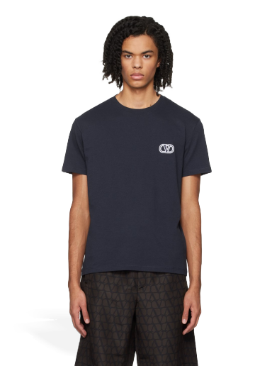 Футболка Valentino Appliqué T-Shirt чорний | 4V3MG10V9LJ