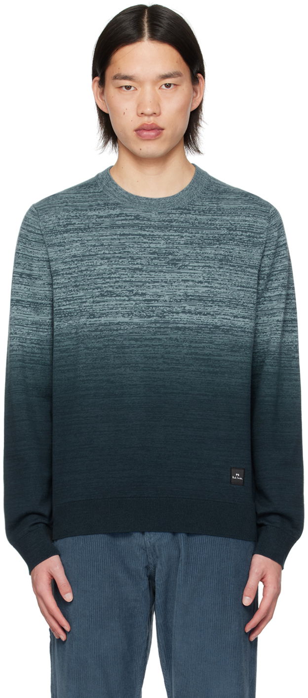 Cветр Paul Smith PS Paul Smith Crewneck Space Dye Sweater Синій | M2R-582Y-M22080-48