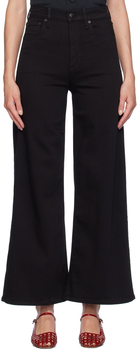 Джинси rag & bone Sofie Ankle Ultra Wide-Leg Jeans чорний | WDD24F3000N5BL