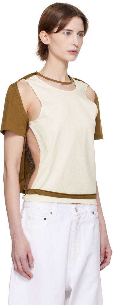 Безрукавка Eckhaus Latta Eckhaus Latta Hugging Sleeveless T-Shirt бежевий | 1203-EL-PS25-C -, 1