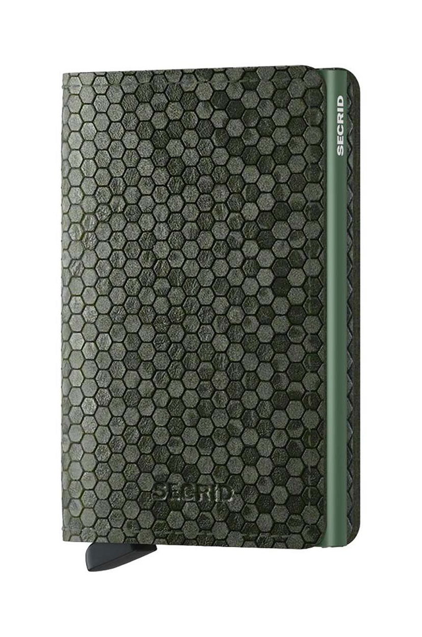 Гаманець Secrid Slimwallet Hexagon Wallet Зелений | SHe.Green