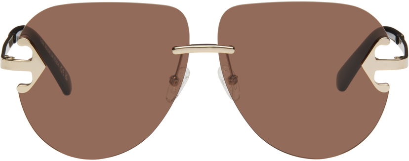 Сонцезахисні окуляри Off-White Off-White Alexandria Sunglasses Коричневий | OERI14LS25MET0017660