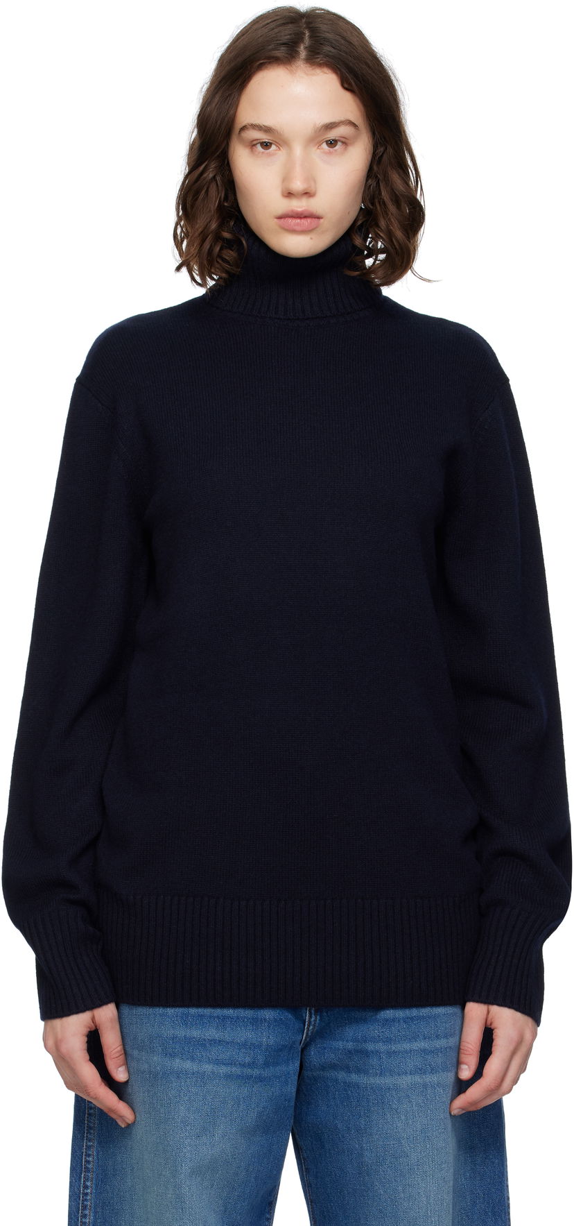 Cветр TOTEME TOTEME Cashmere Turtleneck Sweater темно-синій | 252-WRT0474-YA0016