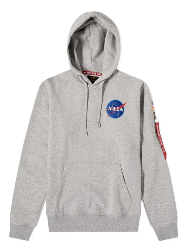 Світшоти Alpha Industries Space Shuttle Hoody Сірий | 178317-17