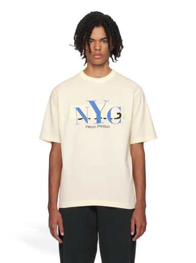 Футболка HERON PRESTON 'NYC' Censored T-Shirt білий | HMAA032F23JER0060446