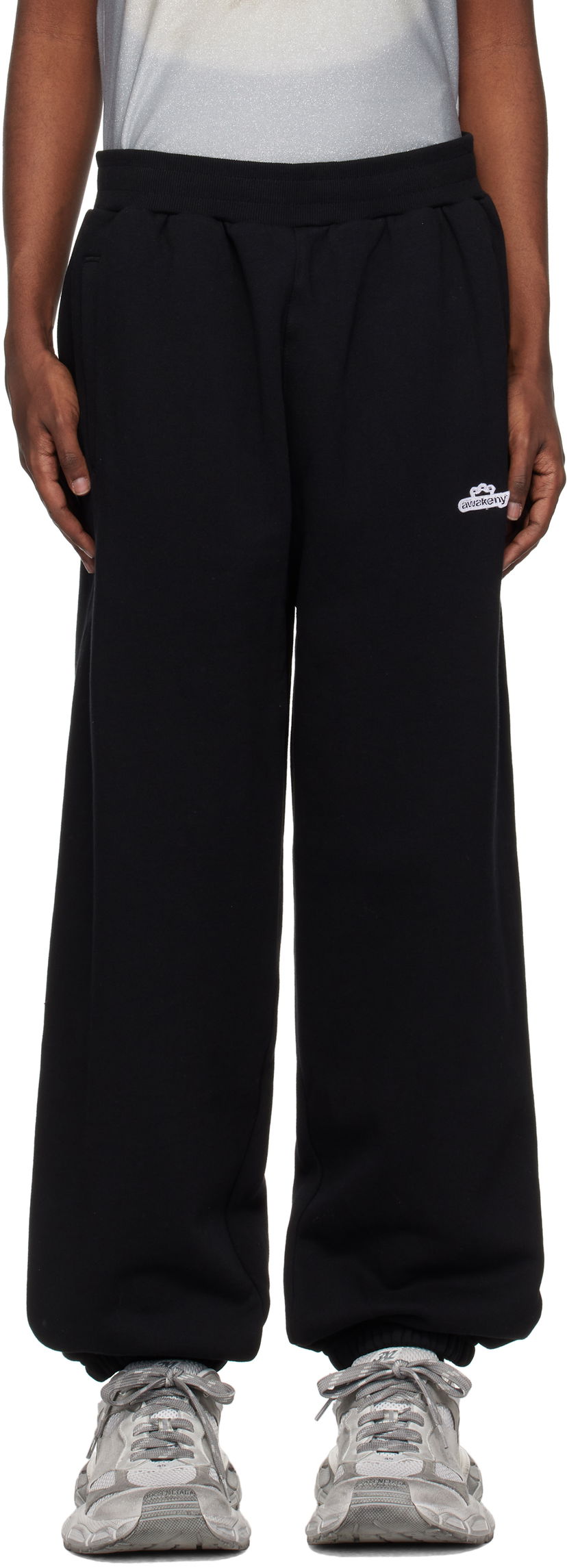 Спортивні штани Awake NY Crown Logo Sweatpants чорний | AWK-FW24-PA301