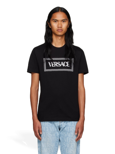 Футболка Versace Embroidered чорний | 1011694_1A08584