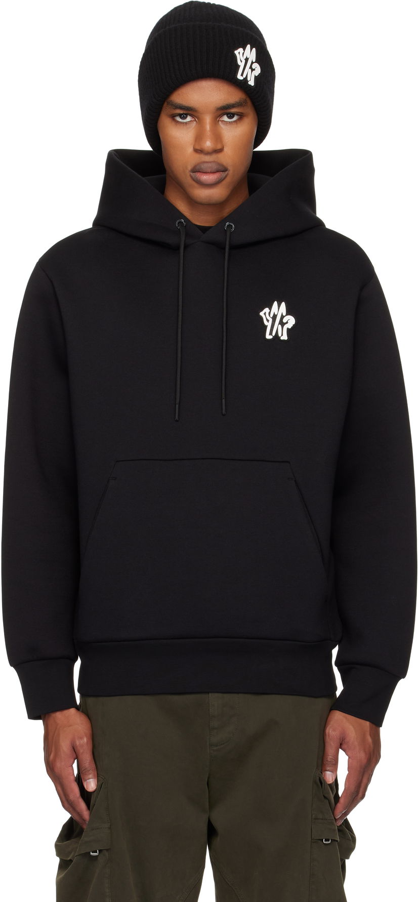 Світшоти Moncler Moncler Archivio Creativo Hoodie чорний | J20918G0004789AR3