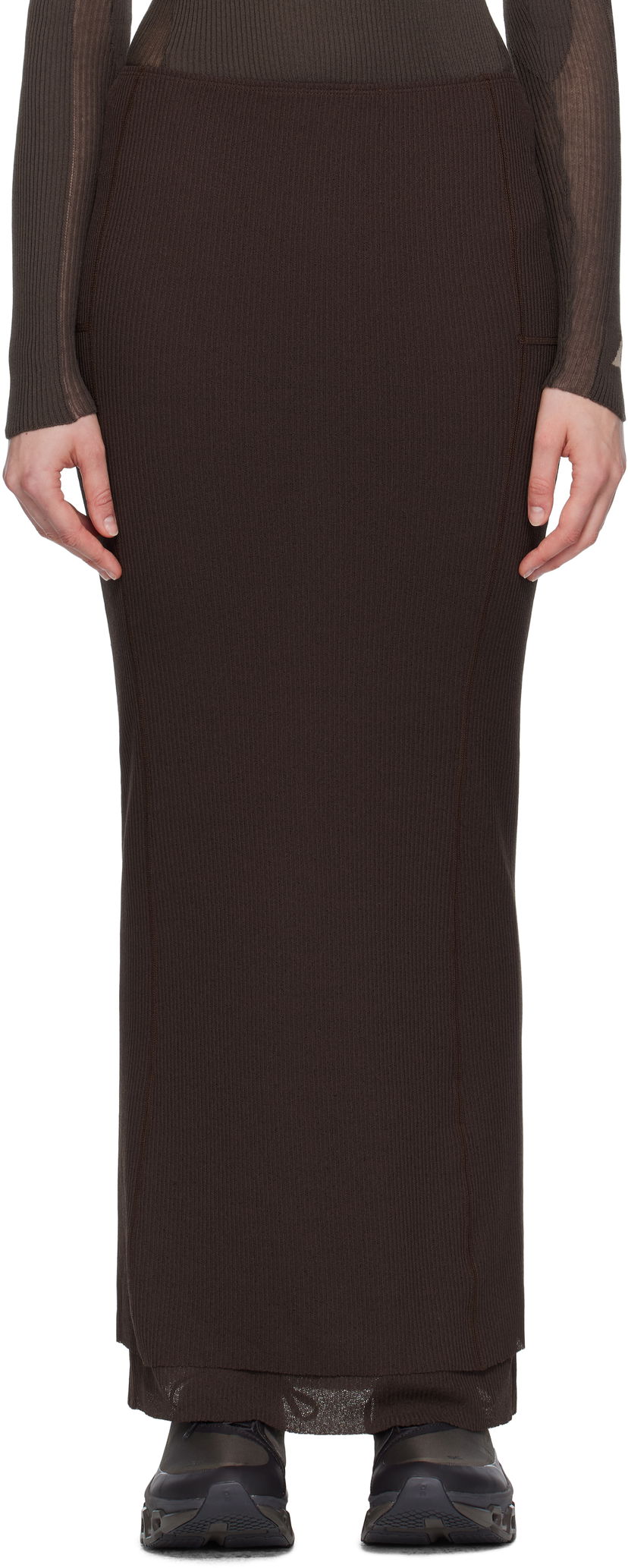 Спідниця ROA ROA Long Sport Skirt Коричневий | RBWW017FA09