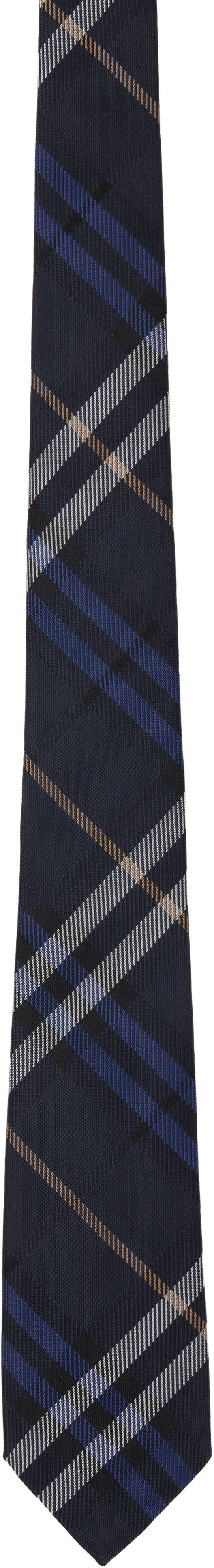 Аксесуари Burberry Burberry Check Silk Tie темно-синій | 8110978