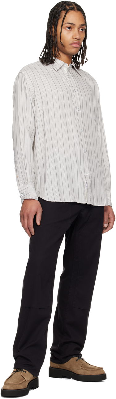 Сорочка rag & bone rag & bone Matthew Striped Shirt білий | MBW24HA006PKML, 3