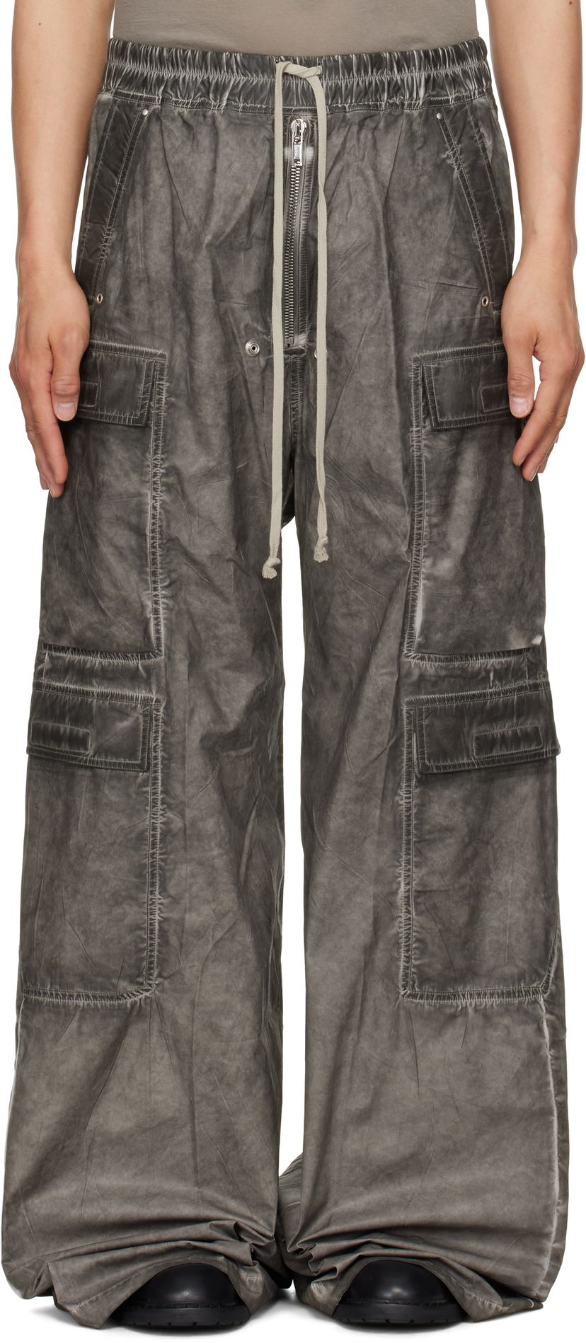 Штани карго Rick Owens Rick Owens DRKSHDW Hollywood Double Cargo Jumbo Belas Pants Сірий | DU01E3398 PF
