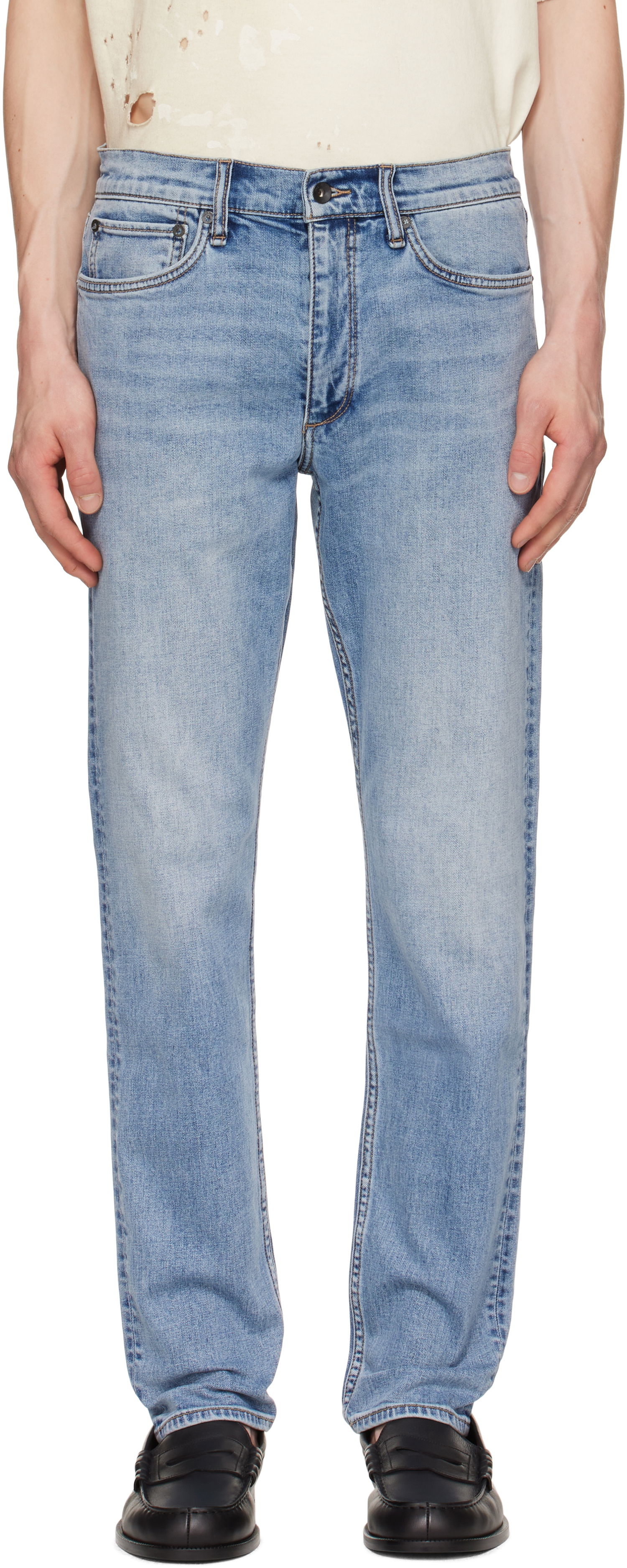 Джинси rag & bone rag & bone Fit 2 Authentic Stretch Jeans Синій | MED25P1223ASFV, 0
