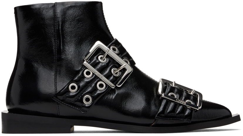 Куртка GANNI GANNI Feminine Buckle Flat Boots чорний | S2650