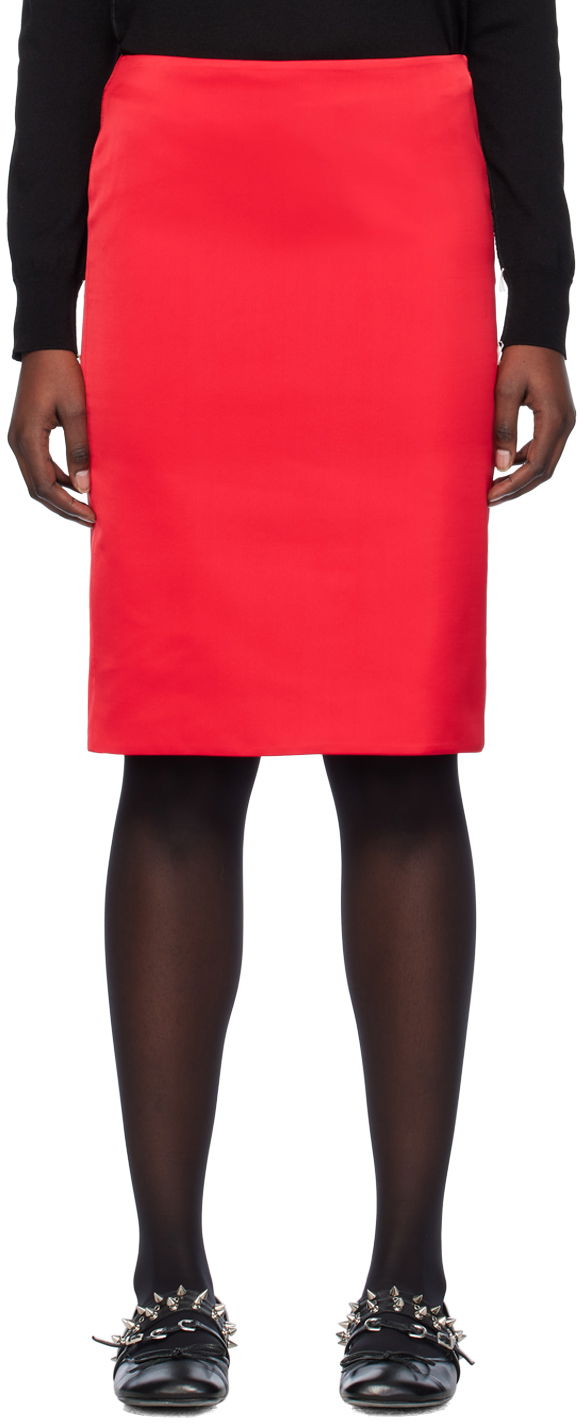 Спідниця We11done We11done Vented Midi Skirt Червоний | WD-SK0-24-289-W-RD