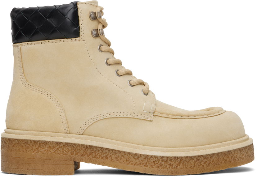 Одяг Bottega Veneta Bottega Veneta Haddock Lace-Up Ankle Boots бежевий | 806864 V4PR1 2529