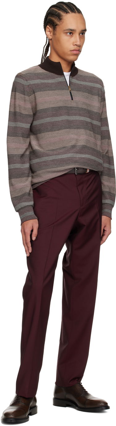 Cветр Paul Smith Paul Smith Hazy Stripe Zip Sweater Коричневий | M1R-254Z-P02590-92, 3