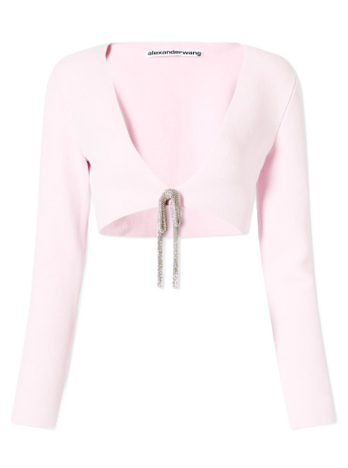 Cветр Alexander Wang V-Neck Crop Cardigan Рожевий | 1KC1233033-950