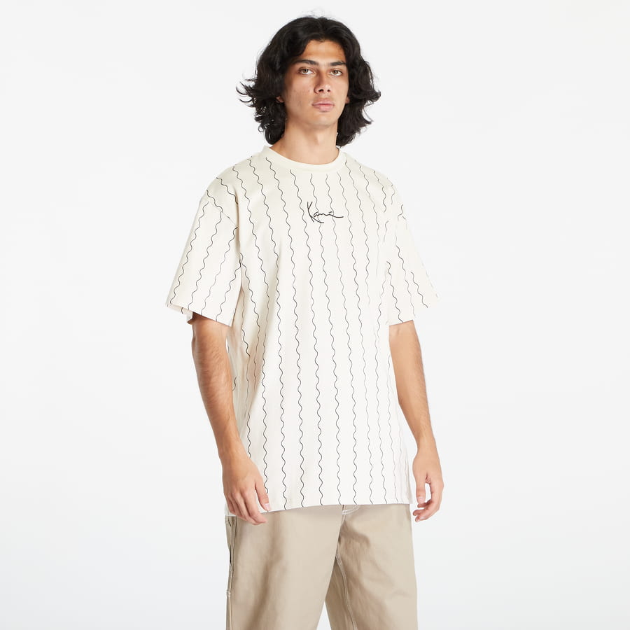 Футболка Karl Kani Small Signature Ziczac Pinstripe Tee білий | 6037819, 0
