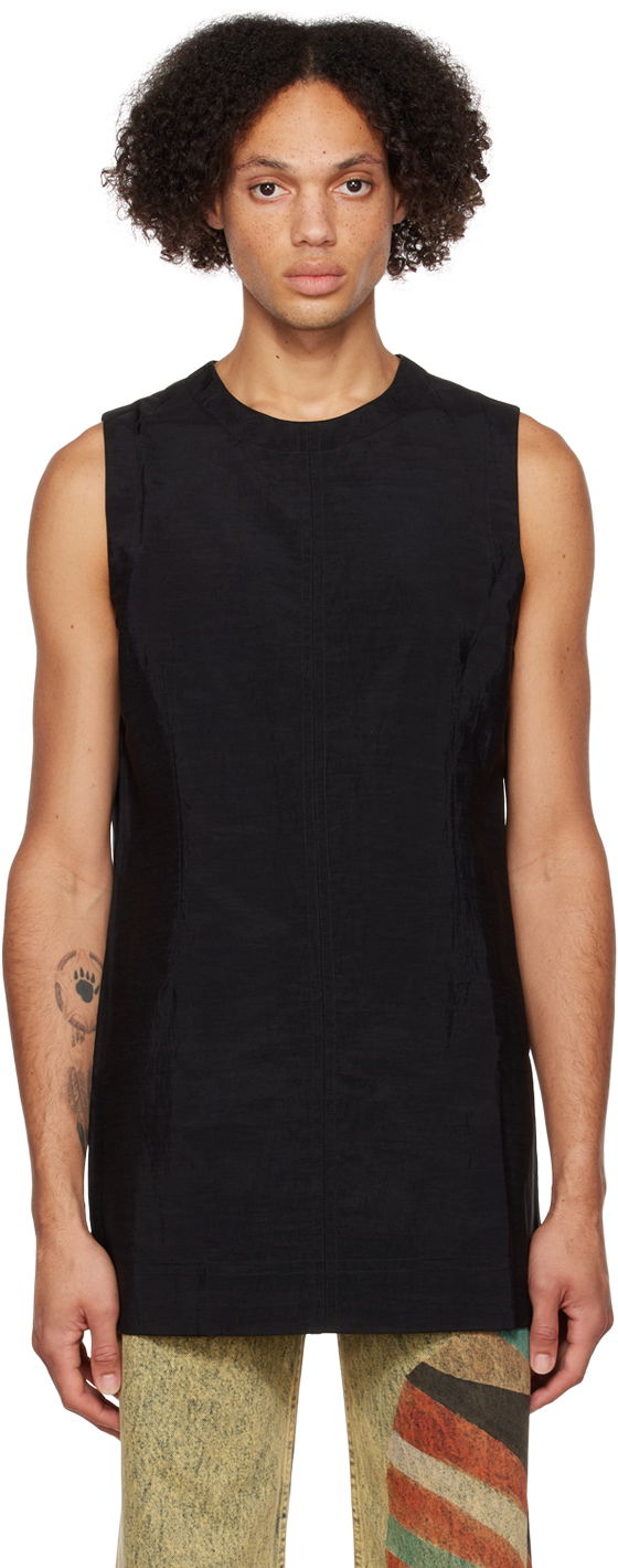 Безрукавка Eckhaus Latta Sleeveless Crewneck Tank Top чорний | 5005-EL-AW22-SB SPORT BLACK