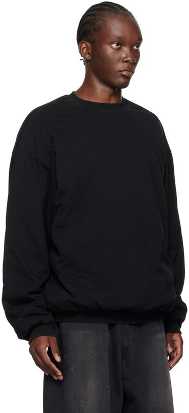 Cветр We11done We11done Padded Sweatshirt чорний | WD-TS2-24-785-U-BK, 1