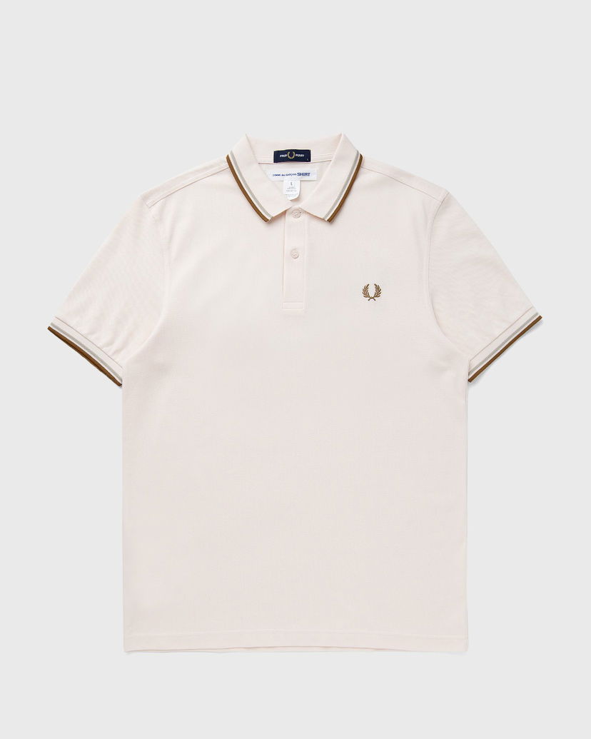 Сорочка поло Comme des Garçons Fred Perry Knit T-Shirt бежевий | FO-T501-S25-3