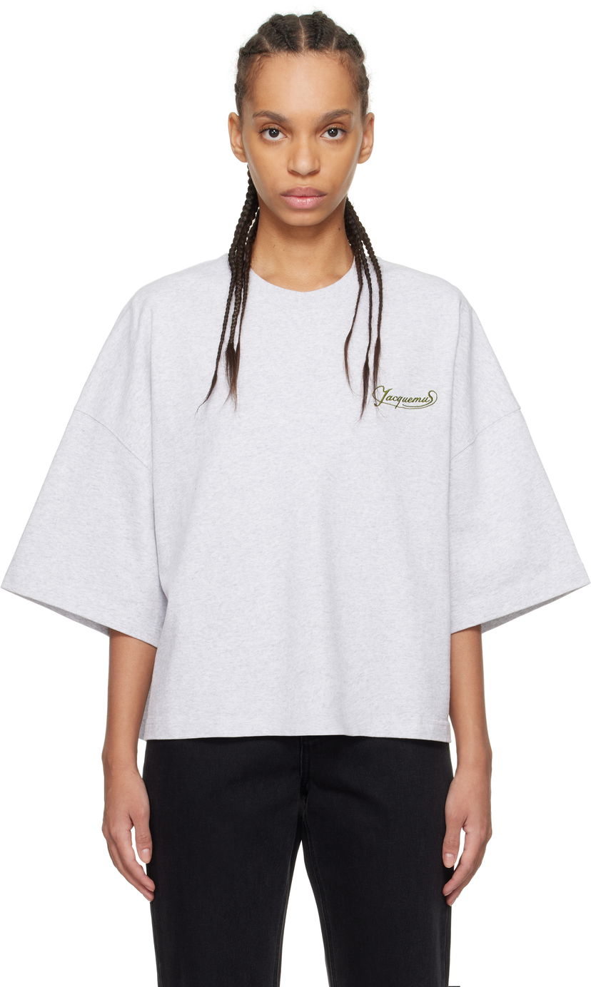 Футболка Jacquemus Jacquemus 'The Corto' T-Shirt Сірий | 25E251JS216-2102