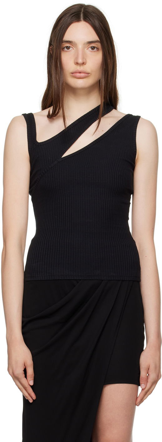 Безрукавка Han Kjøbenhavn Han Kjobenhavn Cutout Ribbed Tank Top чорний | W-132789