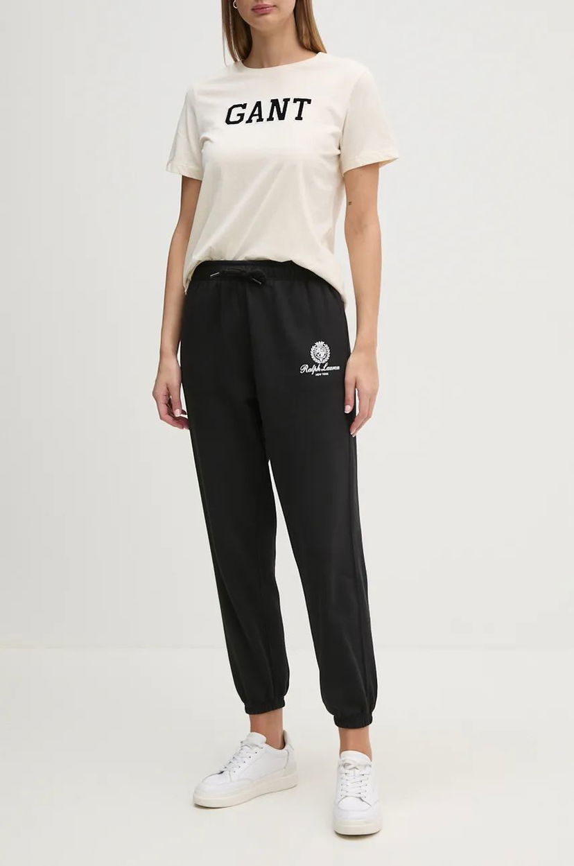 Спортивні штани Polo by Ralph Lauren Black Sweatpants with Logo чорний | 211959889