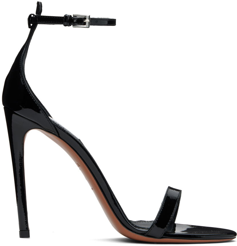 Кросівки та взуття Alaïa ALAÏA High Heeled Calfskin Sandals чорний | AA3S106CK250
