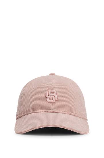 Кепка BOSS Baby Corduroy Cap with Double B Monogram Рожевий | 50544419, 0
