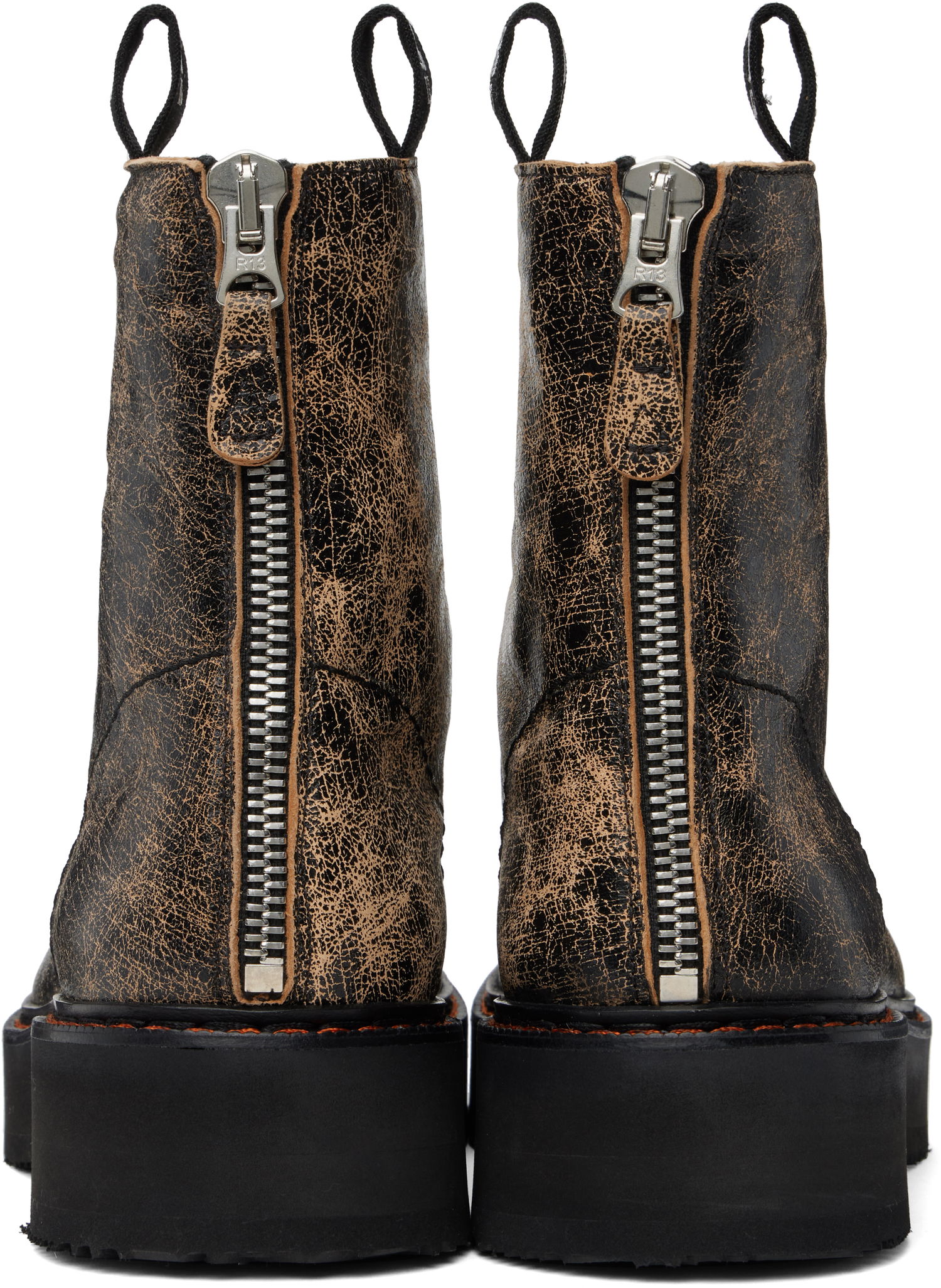 Одяг R13 R13 Single Stack Boots чорний | R13MS025-S148C, 1
