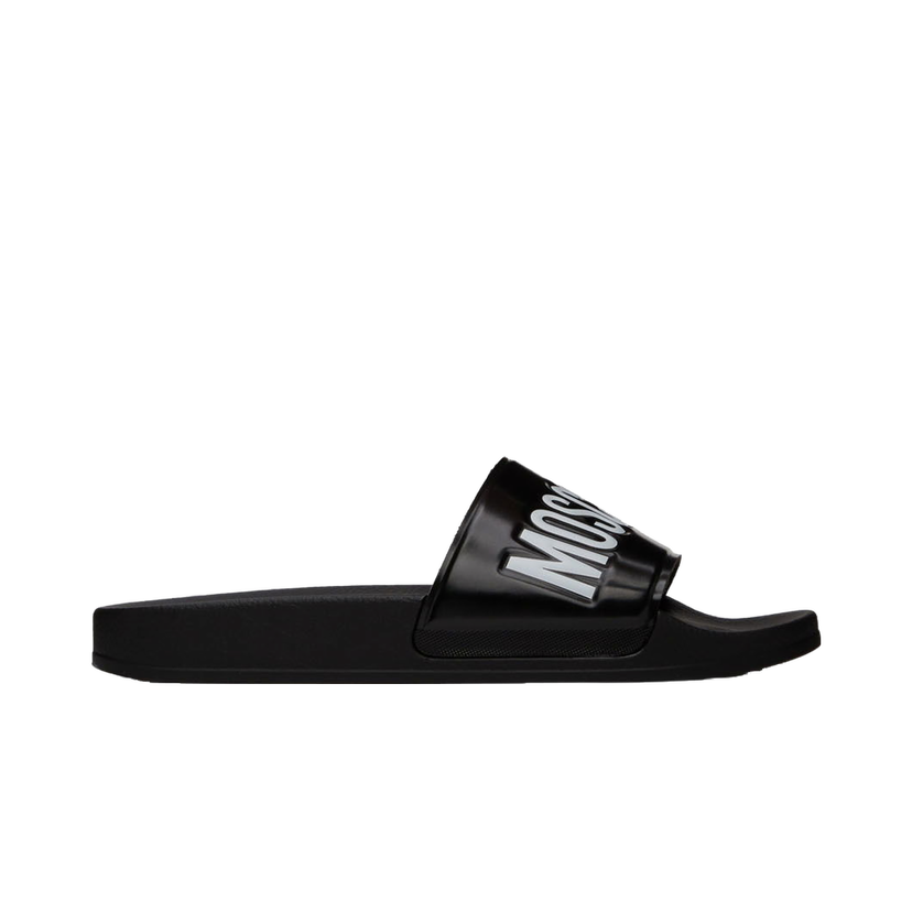 Кросівки та взуття Moschino Logo Pool Slides чорний | MB28022G1E G10