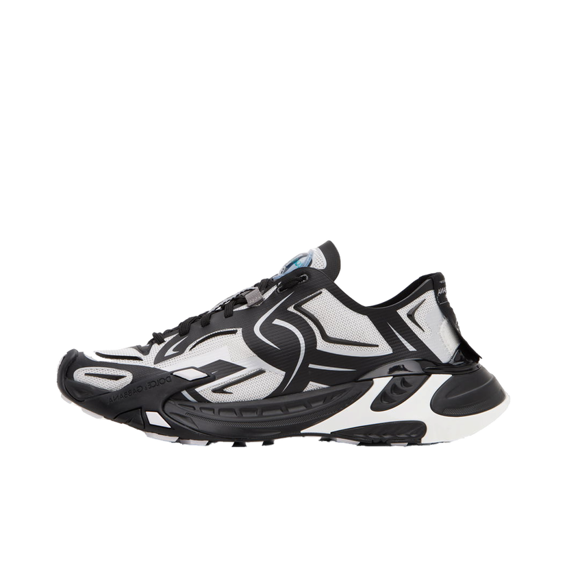 Кросівки та взуття Dolce & Gabbana Black & White Fast Sneakers чорний | CS2175AH405