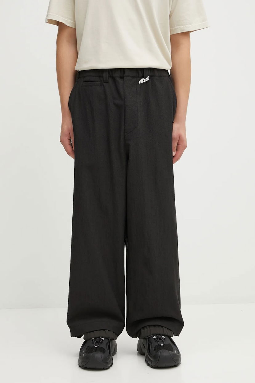 Штани Maison MIHARA YASUHIRO Maison MIHARA YASUHIRO SLEEVE LAYERED Wool Pants чорний | J15PT132