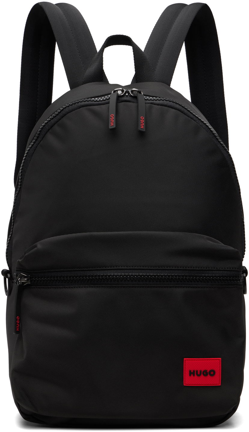 Рюкзак BOSS Logo Patch Backpack чорний | 50549717