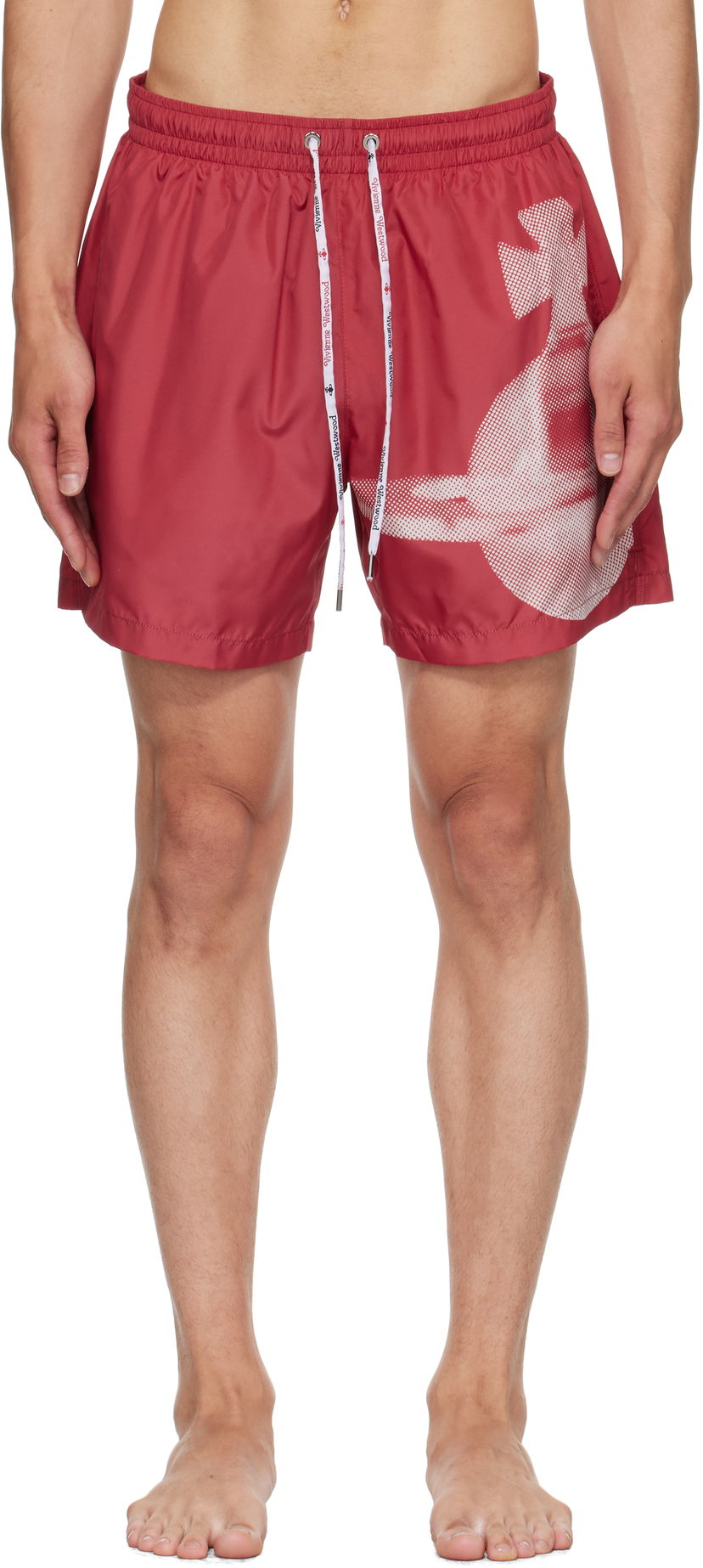 Купальники Vivienne Westwood Vivienne Westwood Pixel Orb Surf Boxer Swim Shorts Червоний | 81010003-W015L-