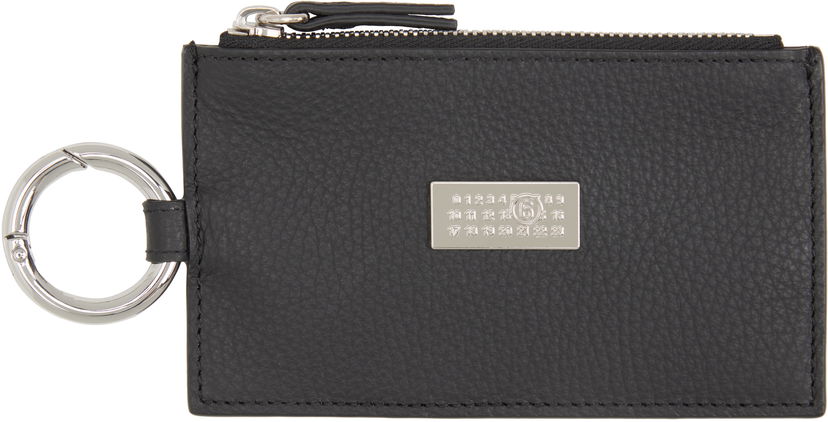 Гаманець Maison Margiela MM6 Maison Margiela Zip Card Holder with Key Ring чорний | SA6UI0031 P8336
