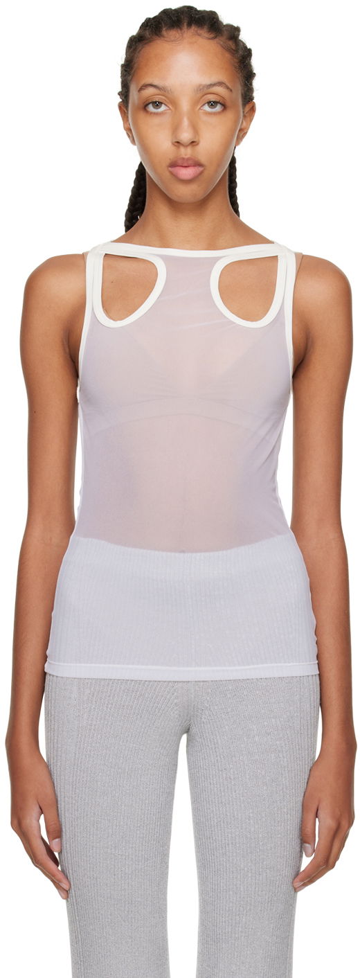 Безрукавка Dion Lee Shift Loop Tank Top білий | C3084F22