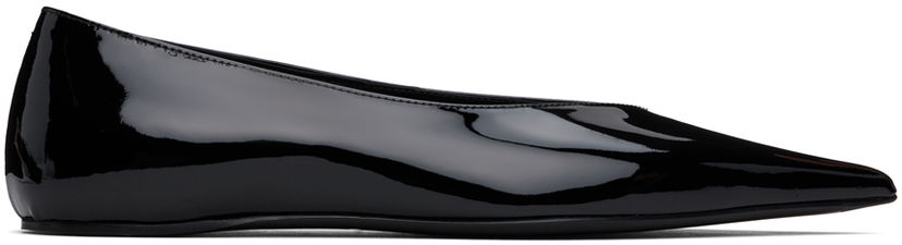 Кросівки та взуття TOTEME Asymmetric Ballerina Flats чорний | 244-WAS990-LE0091