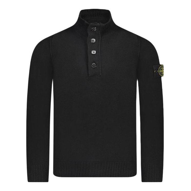 Cветр Stone Island Stone Island High Neck Patch Knit чорний | 7915540A3-A0029