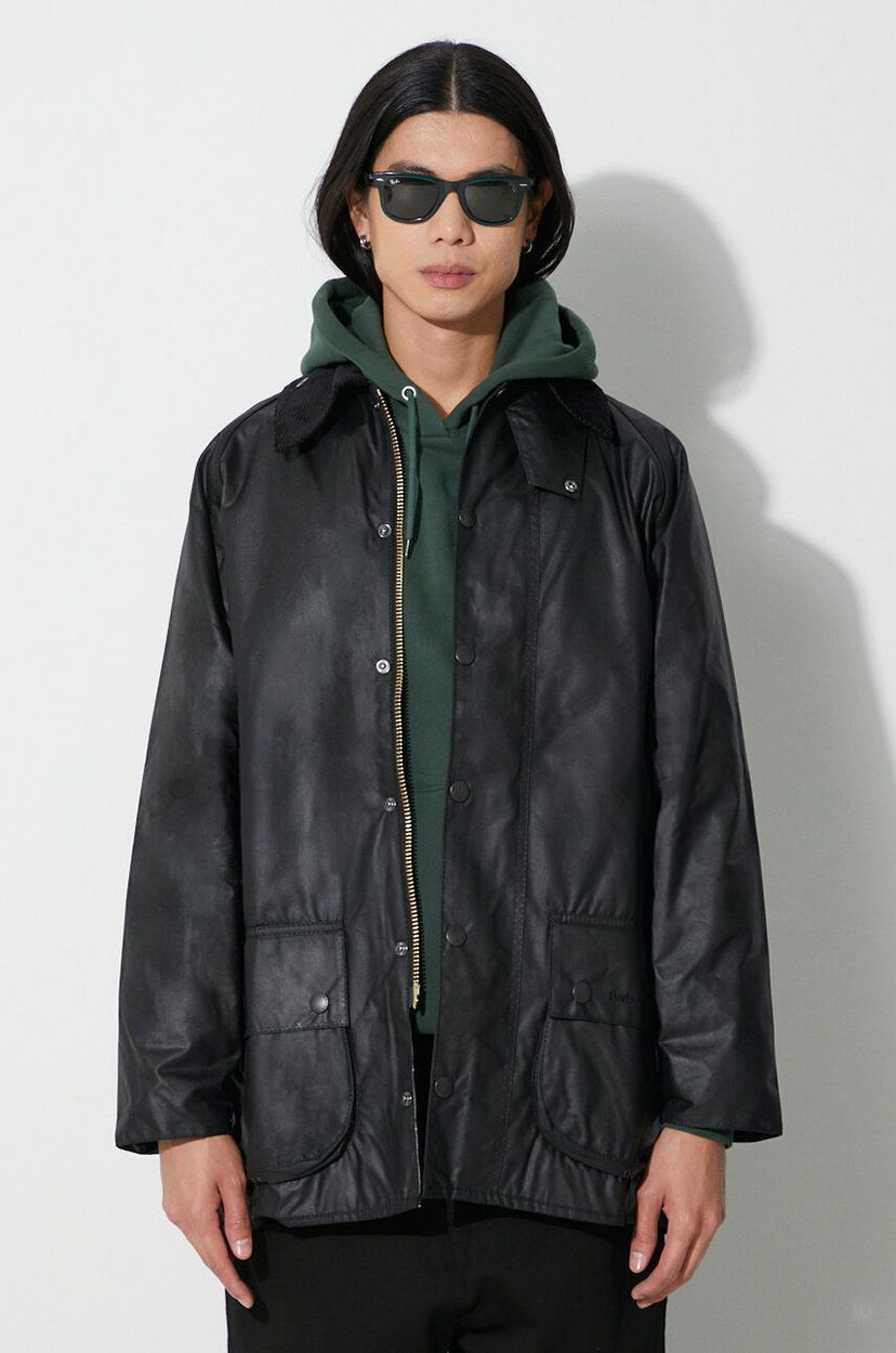 Дощовик Barbour Beaufort Wax Jacket чорний | MWX0017