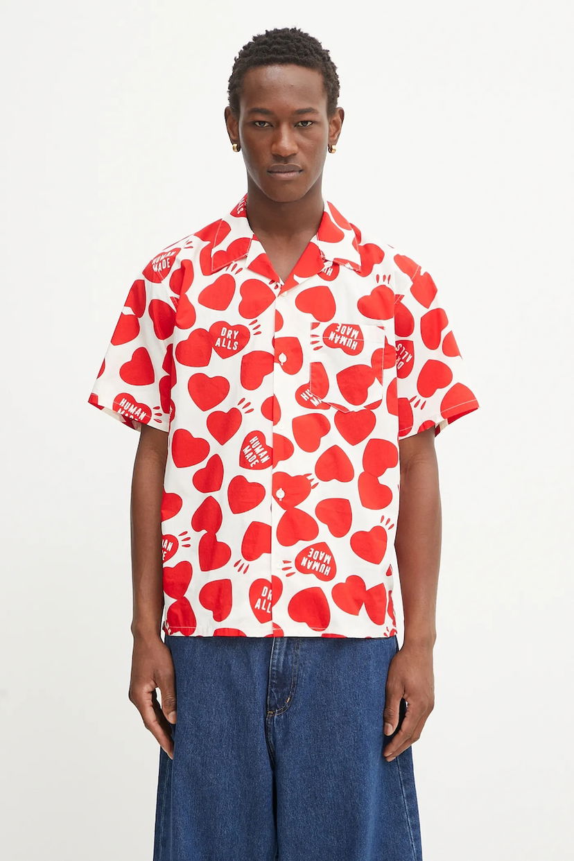 Сорочка Human Made Human Made Woven Shirt білий | HM29SH026